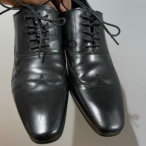 Aldo Wing Tip lace up shoes Black Sz 11 (44)